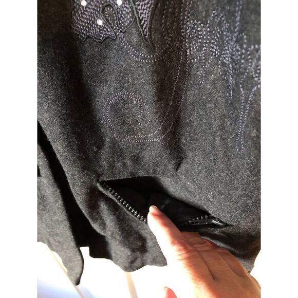 Euro Joy Lightweight Wool Coat M - Picture 4 of 12